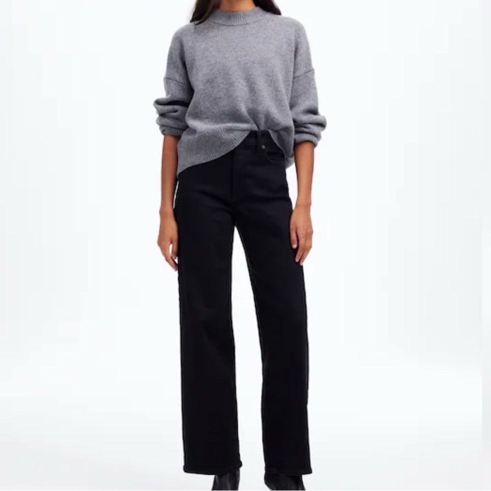 Madewell’s Perfect Vintage Wide-Leg Jean in Black
